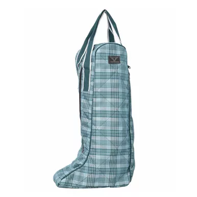 TUFFRIDER Bonum Equestrian Teal Plaid Boot Bag (100890-853/01/STD)