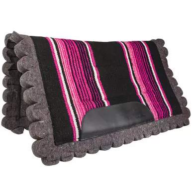 TUFFRIDER Cheyenne Acrylic Felt Pink Western Saddle Pad (14005-106_STD)