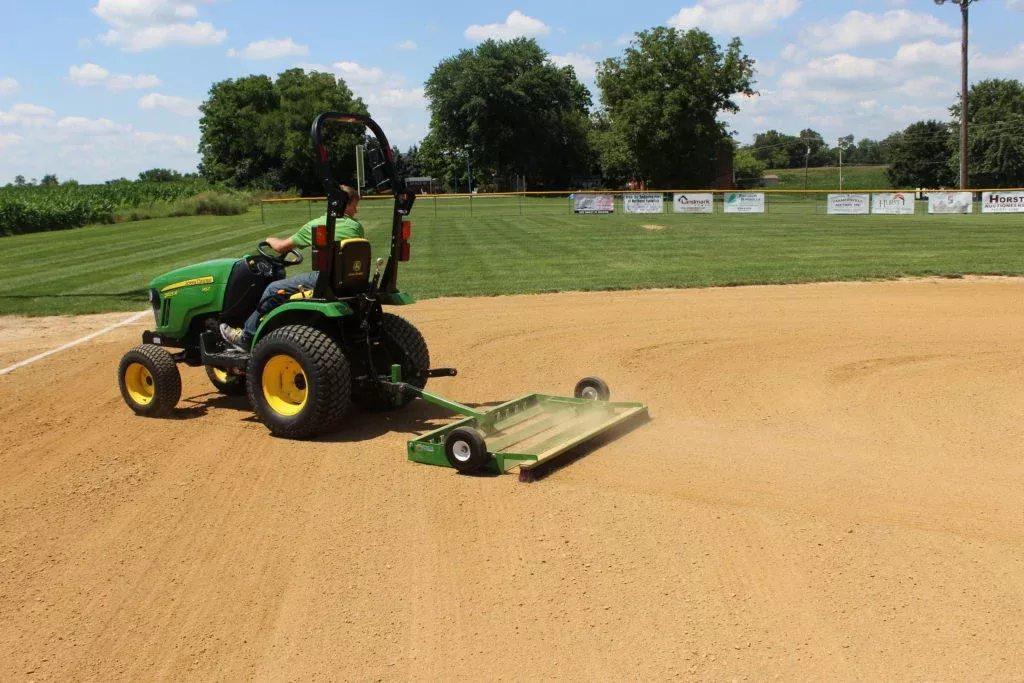 TurfTime Tow Behind Infield Groomer | Model Triple Play 60 | Working Width 60″ | Horsepower 10-30 HP | For Tractors
