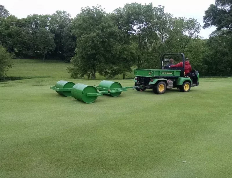 TurfTime Triple Gang Fairway Roller | Landscape Rollers (LR-3G Series) | Working Width 36″-84″ | Horsepower 40-90 HP | For Tractors
