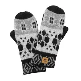 Turtle Fur Camilla Mittens – Black