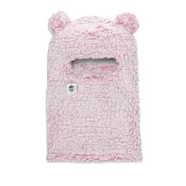 Turtle Fur Kids Comfort Lush™ Bear Balaclava – Dusty Rose