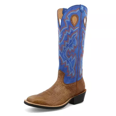 TWISTED X Men's 16in Buckaroo Ginger/Electric Blue Boot (MBK0034)