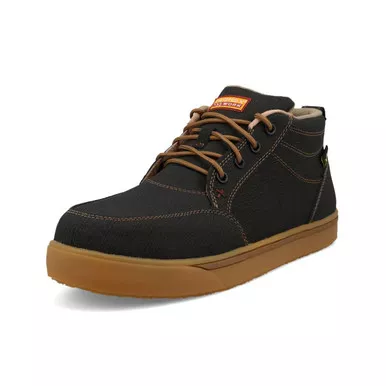 TWISTED X Men's Work Kicks Charcoal High Top Shoe (MCANM01)