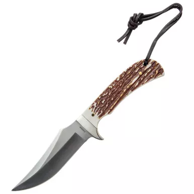 Uncle Henry Knives Staglon Fixed W Leather Sheeth 4" Staglon