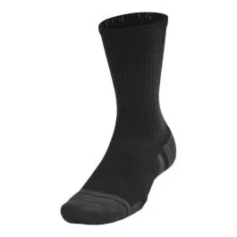 Under Armour UA Performance Tech™ Unisex 6-Pack Crew Socks - Black/Jet Gray - L
