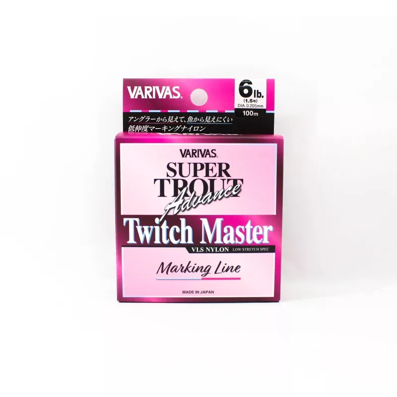 Varivas Nylon Super Trout Advance Twitch Master Line 100m 6lb Pink (0204)