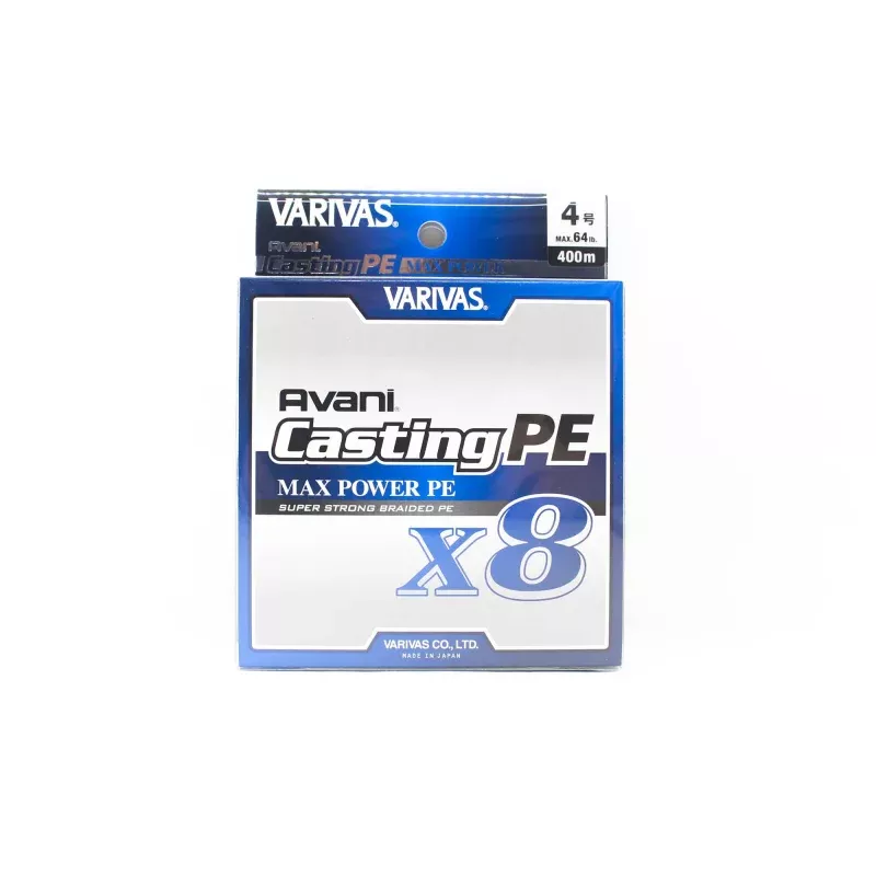 Varivas P.E Line New Avani Max Power Casting X8 400m P.E 4 64lb (8647)