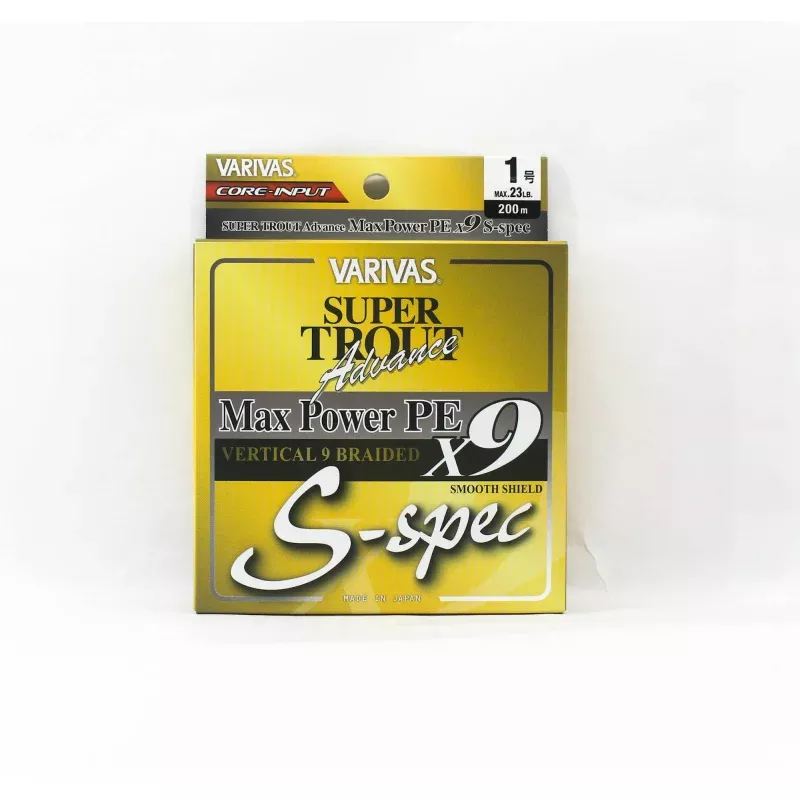 Varivas P.E Line Super Trout Advance Max Power X9 200m P.E 1 23lb (9451)