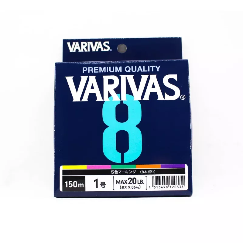 Varivas P.E Line Varivas 8 X8 Multi Color 150m P.E 1 Max 20lb (0335)