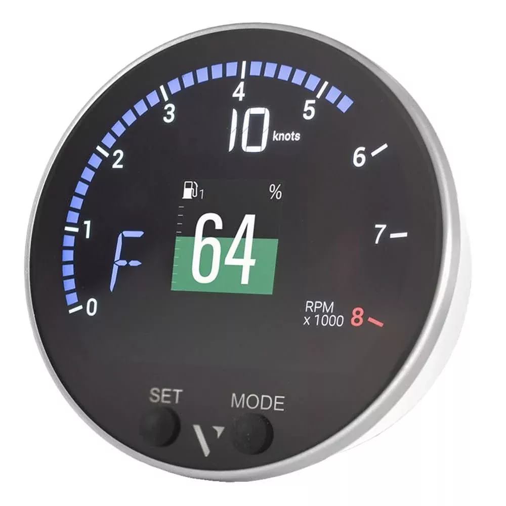 Veratron Suzuki VMH-35 PWM Display with Sumitomo Connectors - High-Resolution Marine Digital Gauge - B00204101