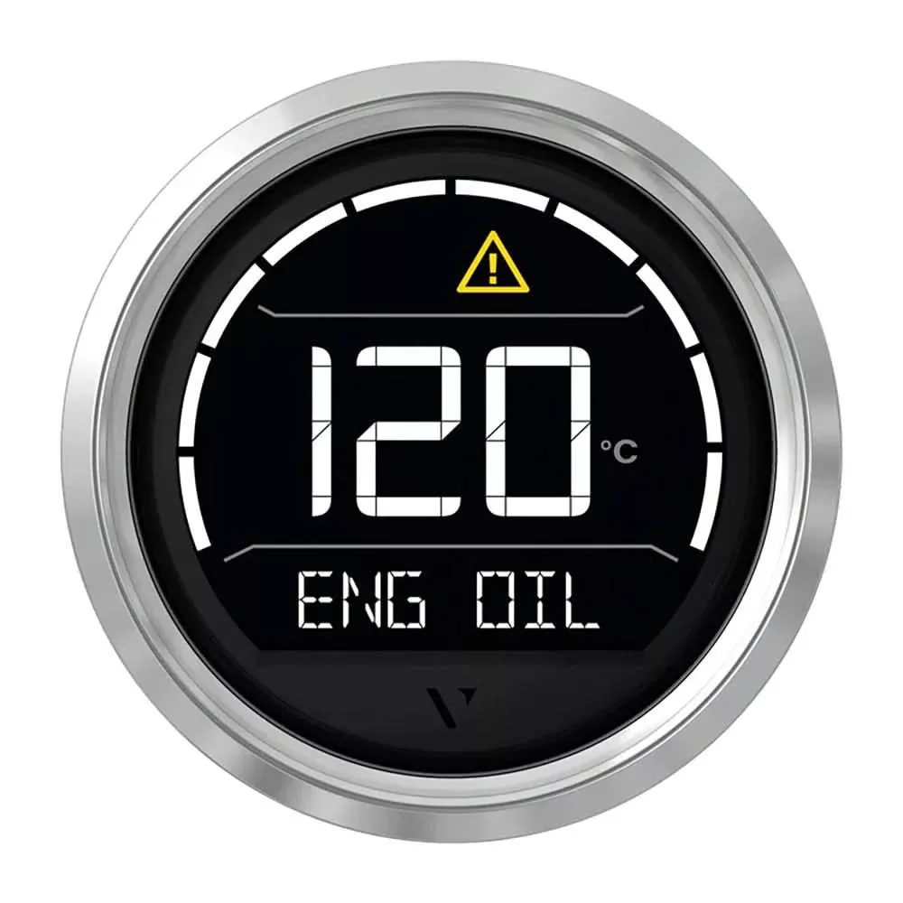 Veratron VL Digital 52 with Triangular Chrome Bezel – Advanced Digital Instrumentation – B00205703