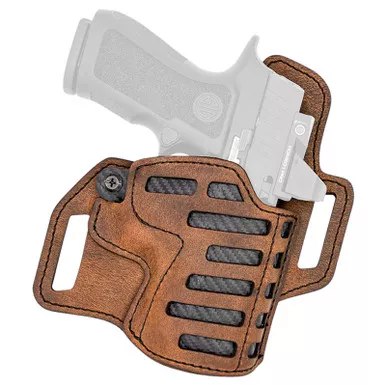 Versacarry Compound OWB Holster for Most 1911 Optic Ready Brown