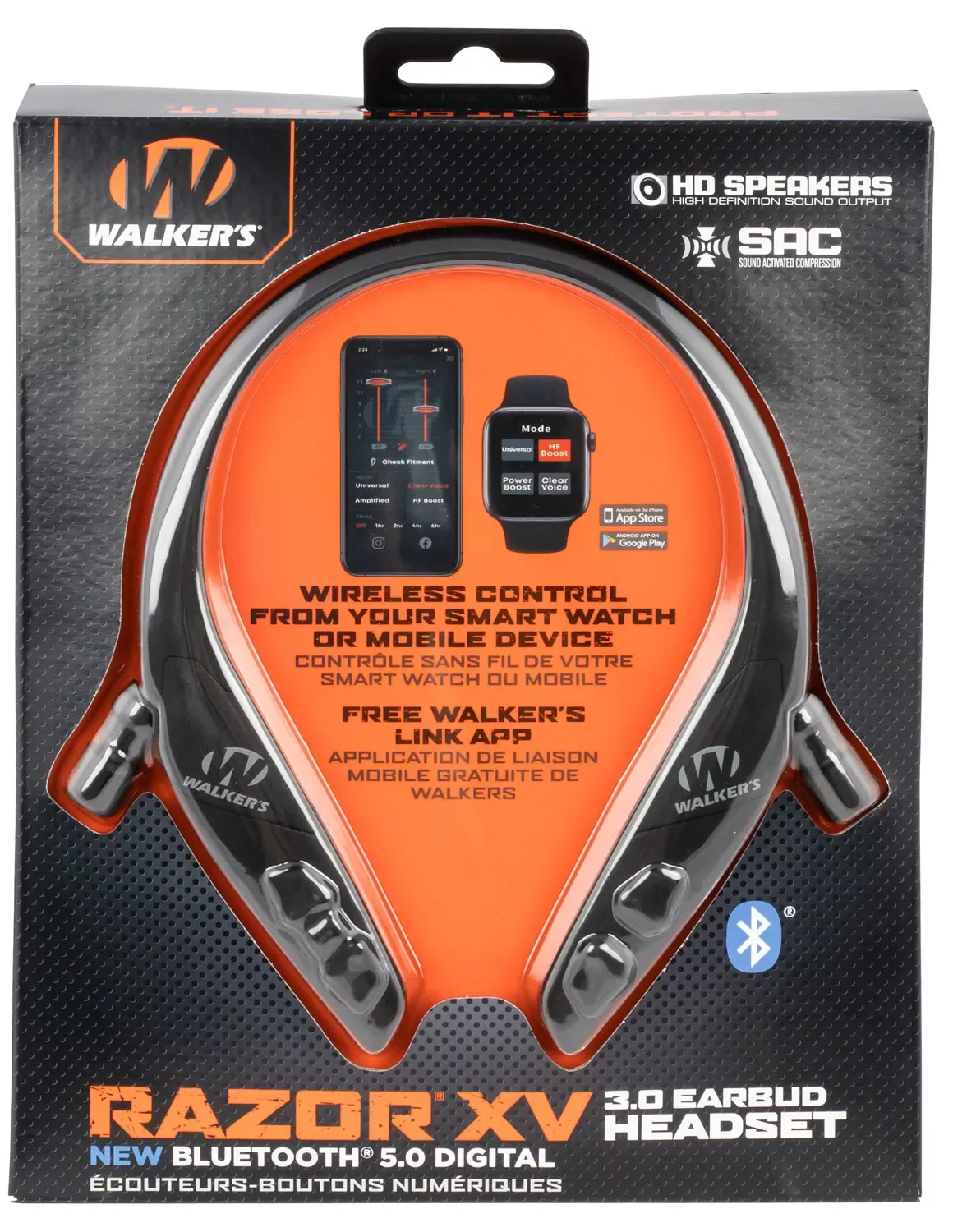 Walker'sRazor XV 3.0 Headset with Bluetooth 25 dB Behind The Neck