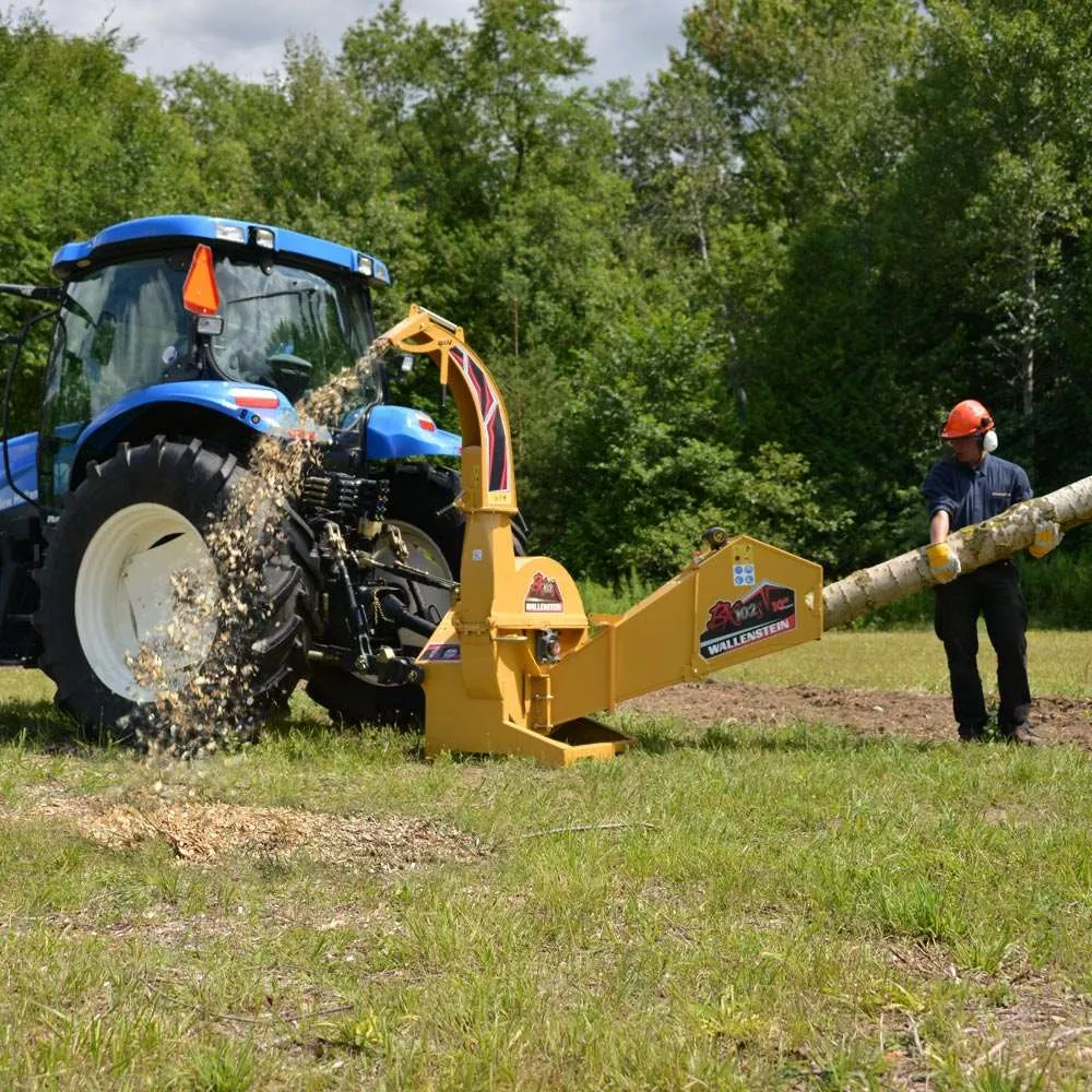 Wallenstein Gravity Feed Wood Chippers | Models BX Series | Rotor Diameter 25″ – 36″ | 22-120 HP | For Tractors
