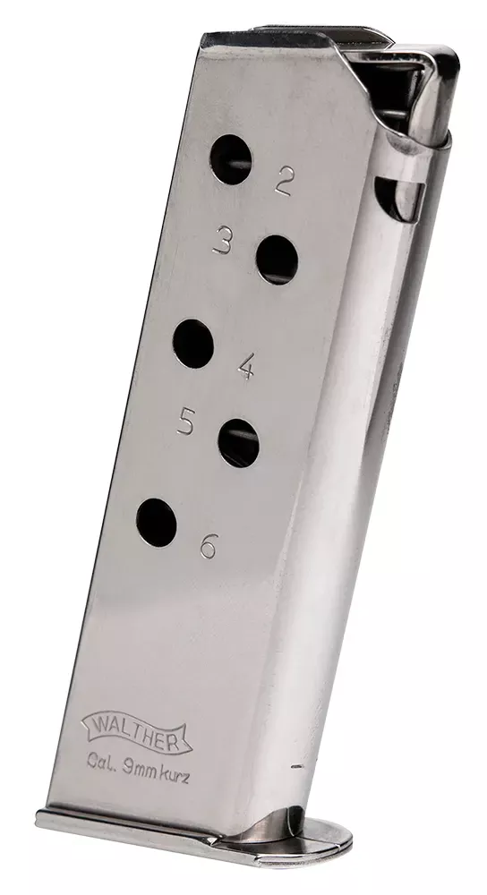Walther Arms OEMNickel Detachable 7rd for 380 ACP Walther PPK/S
