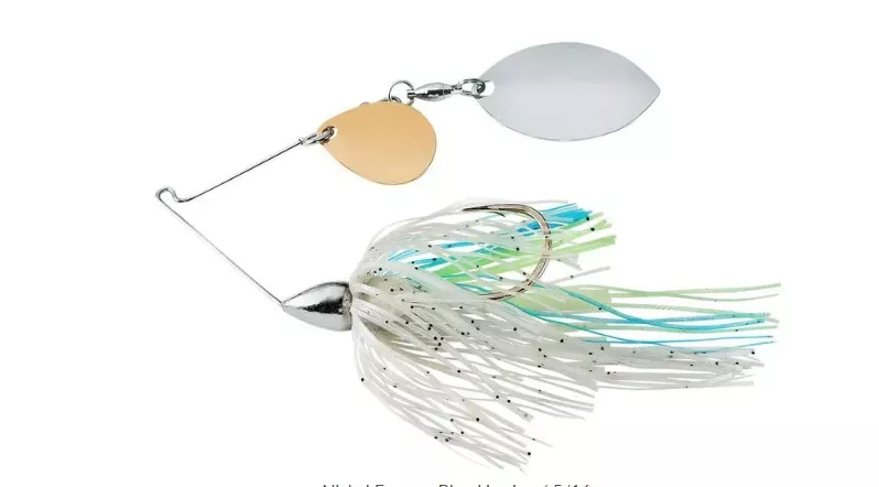 War Eagle Nickel Frame Finesse Colorado / Turtleback Spinnerbait -Blue Herring-5/16 oz WE516N08