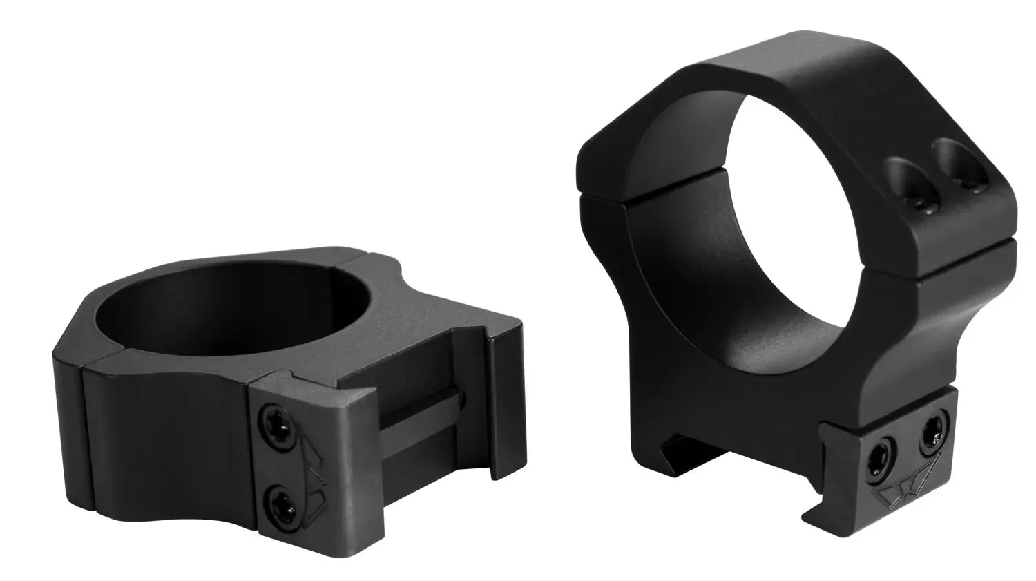 Warne Maxima Horizontal Ring Set Fixed For Rifle Maxima/Weaver/Picatinny Medium 1" Tube Matte Black Steel