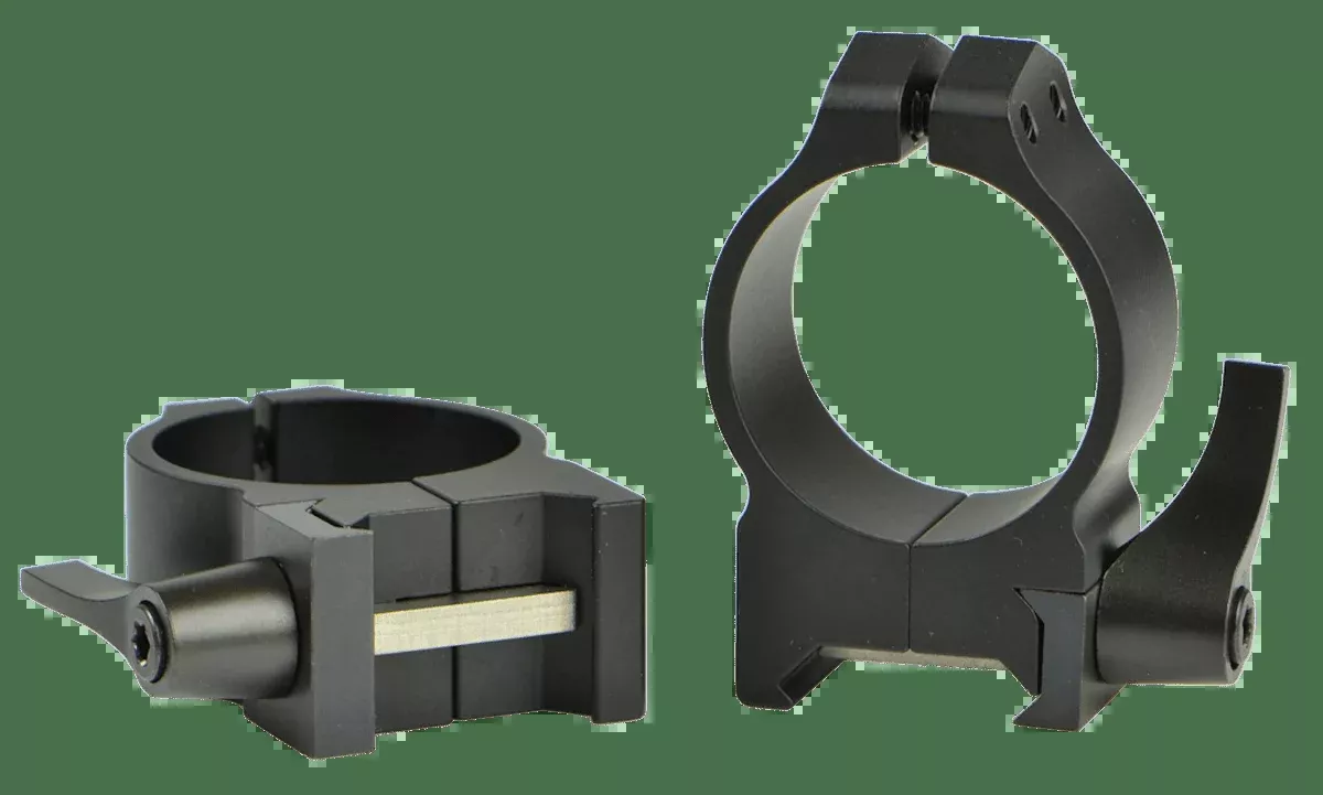 Warne Maxima Vertical Quick Detach Scope Rings Matte Black 30mm Medium
