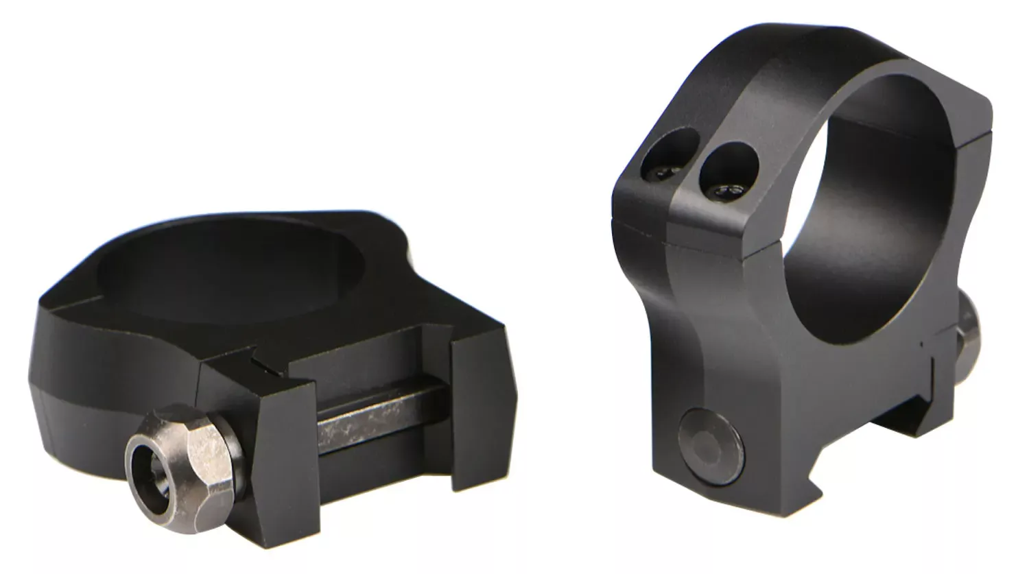 Warne Mountain Tech Scope Ring Set Fixed For Rifle Picatinny/Weaver High 1″ Tube Black Anodized Aluminum