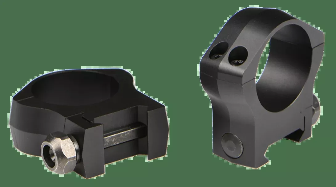 Warne Mountain Tech Scope Rings Matte Black 30mm Medium