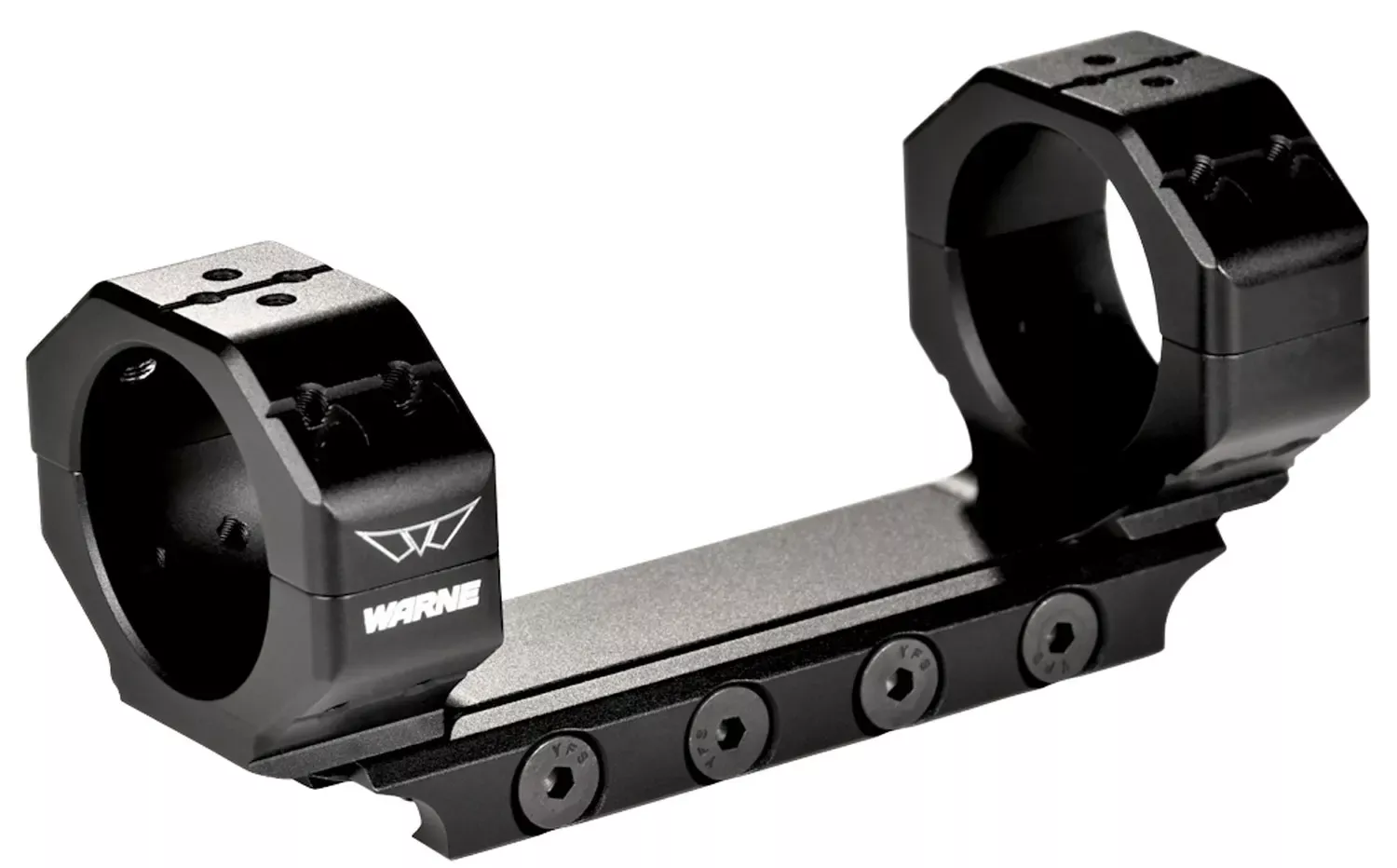 Warne Skyline Scope Mount/Ring Combo For Rifle 30mm Tube Picatinny Rail Mount Medium Rings Black Anodized Aluminum