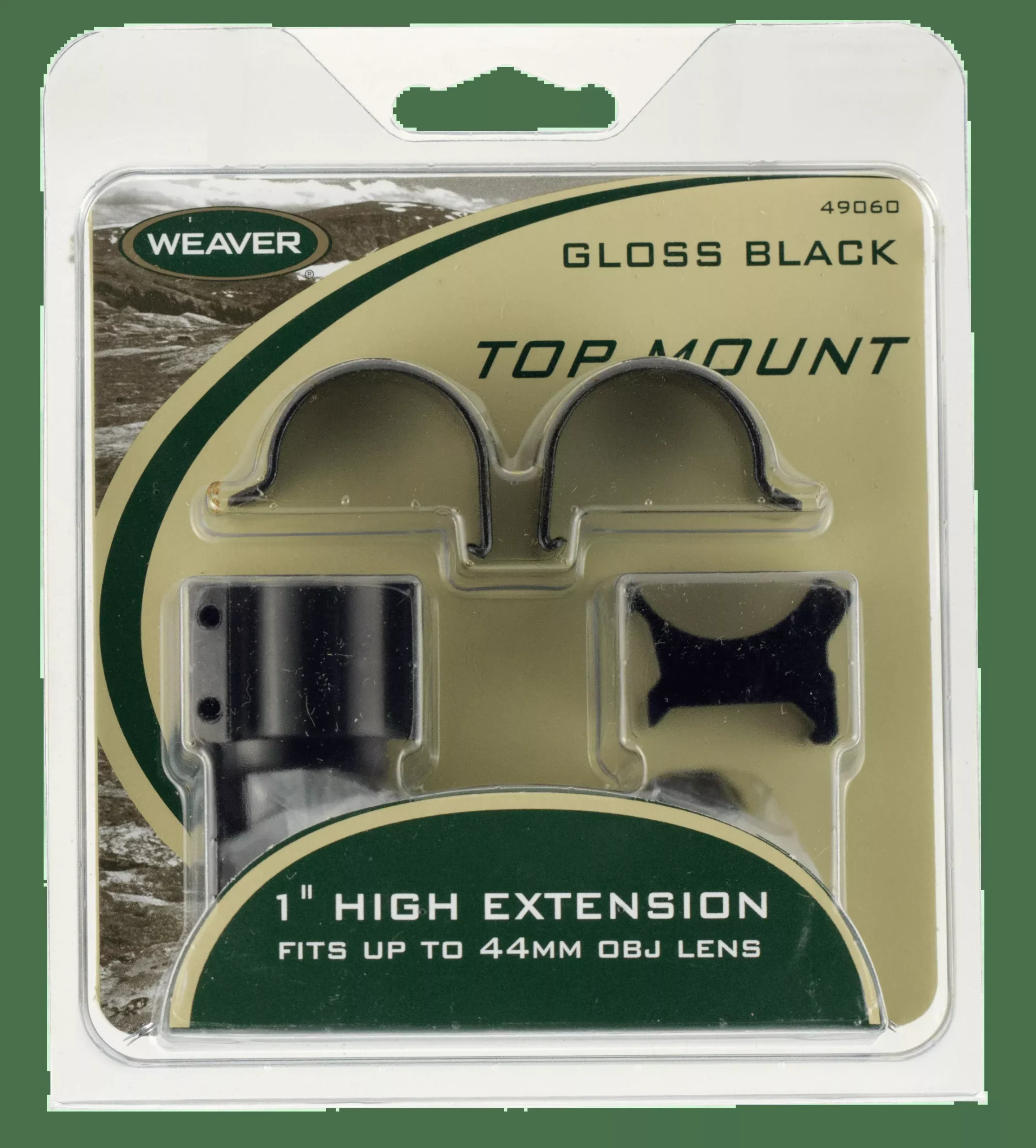 Weaver Rings Detachable Top – Mount Dual Exten 1″ High Matte