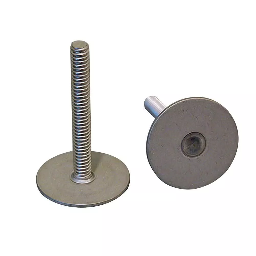 Weld Mount Stainless Steel Stud 1.25″ Base 1/4 x 20 Thread 0.75″ Tall – 100 Pack – 142012100