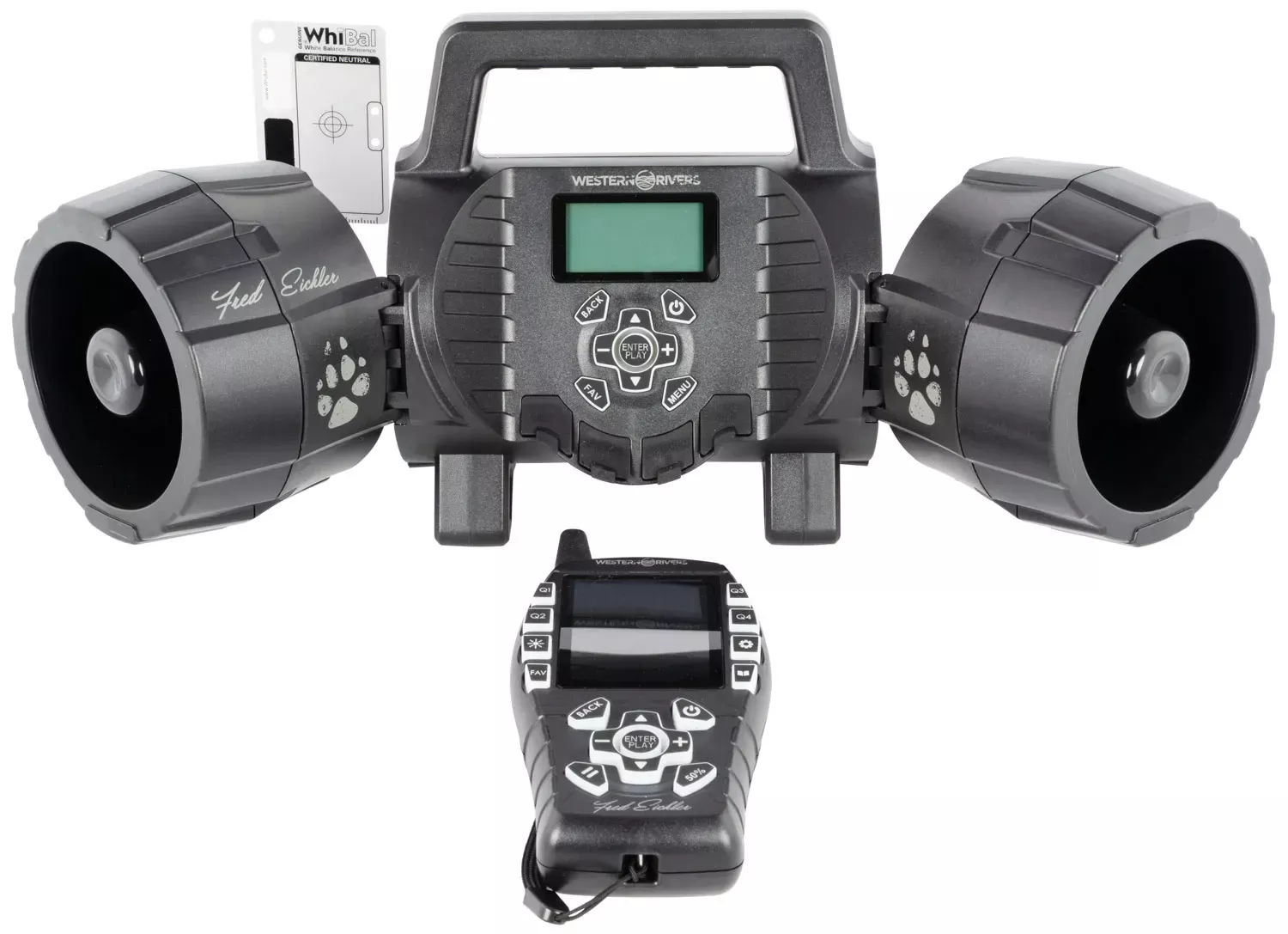 Western Rivers WRC-EGC-DS Eichler Dual Speaker Attracts Predators Features Remote Control