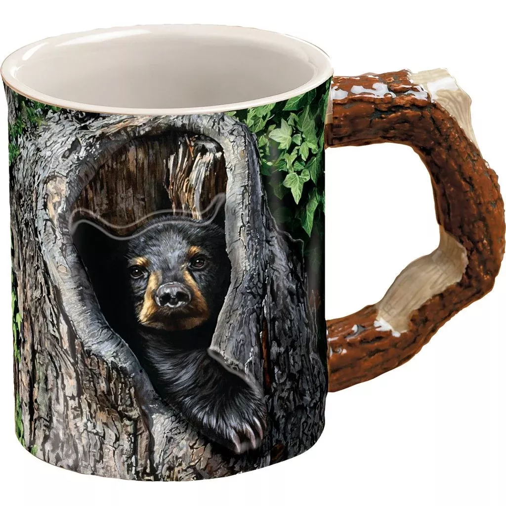 Wild Wings Sculpted Mug – Black Bear