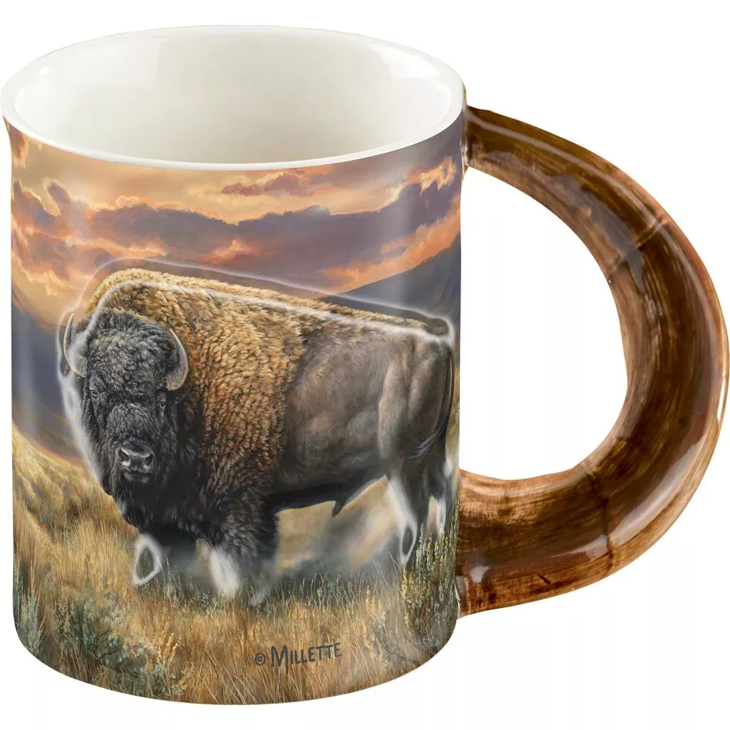 Wild Wings Sculpted Mug - Dusty Plains Bison