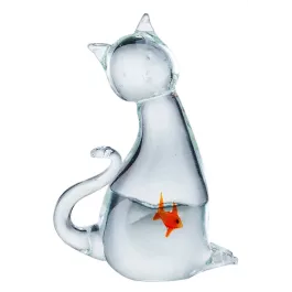 Will’s Company Glass Cat w/ Fish