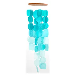 Will's Company Teal Capiz Waterfall Windchime