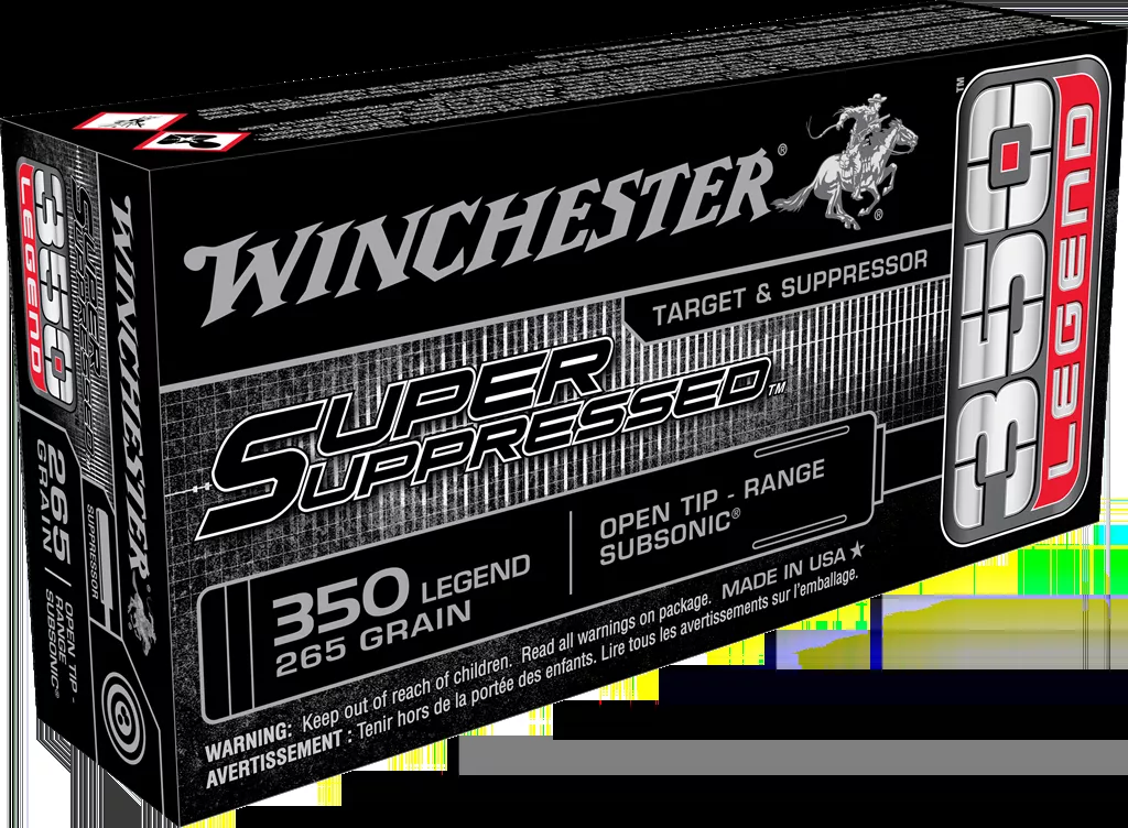 Winchester Ammo Super Suppressed350 Legend 255 gr Open Tip Range 20/Bx