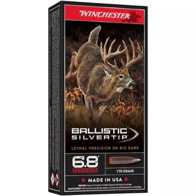 Winchester Ballistic Silvertip 6.8 Western 170 Grain Rcept20 Rounds