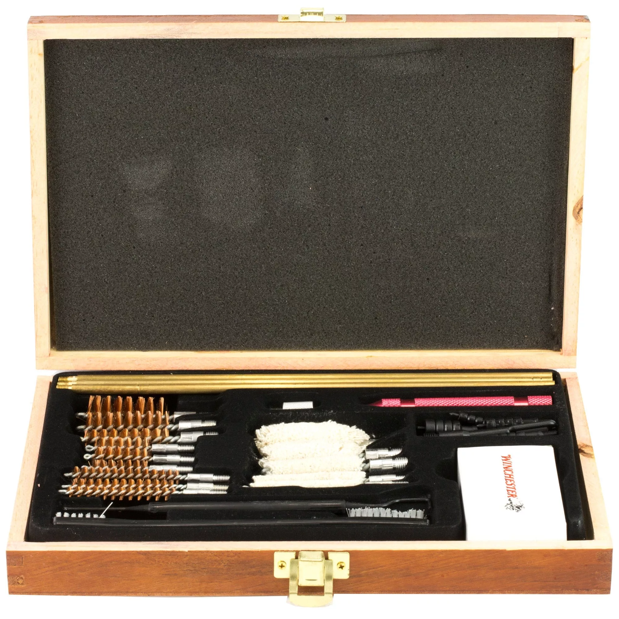 Winchester Universal Cleaning Kit Wooden Case 30 Pc.