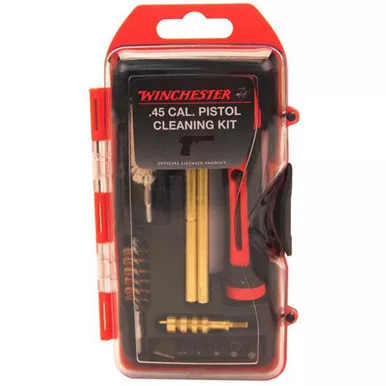 Winchester WIN45P Pistol Cleaning Kit, .44/.45 Caliber, Red, 14 Piece