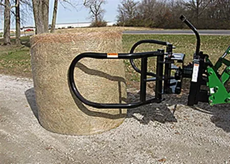 Worksaver | Rotating Bale Grabber With Double Clamping Arms | Model 2072R Series | Rotation 110° | Horsepower 30 To 70 HP | Hydraulic Flow 10-20 GPM | For Tractors & Skid Steers