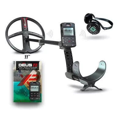 XP METAL DETECTORS Deus II Detector with 28 FMF Coil (11"), Remote Control, WS6 Wireless Headphones & S-Telescopic Stem (DEUS2-28FMFRCWS6EA)