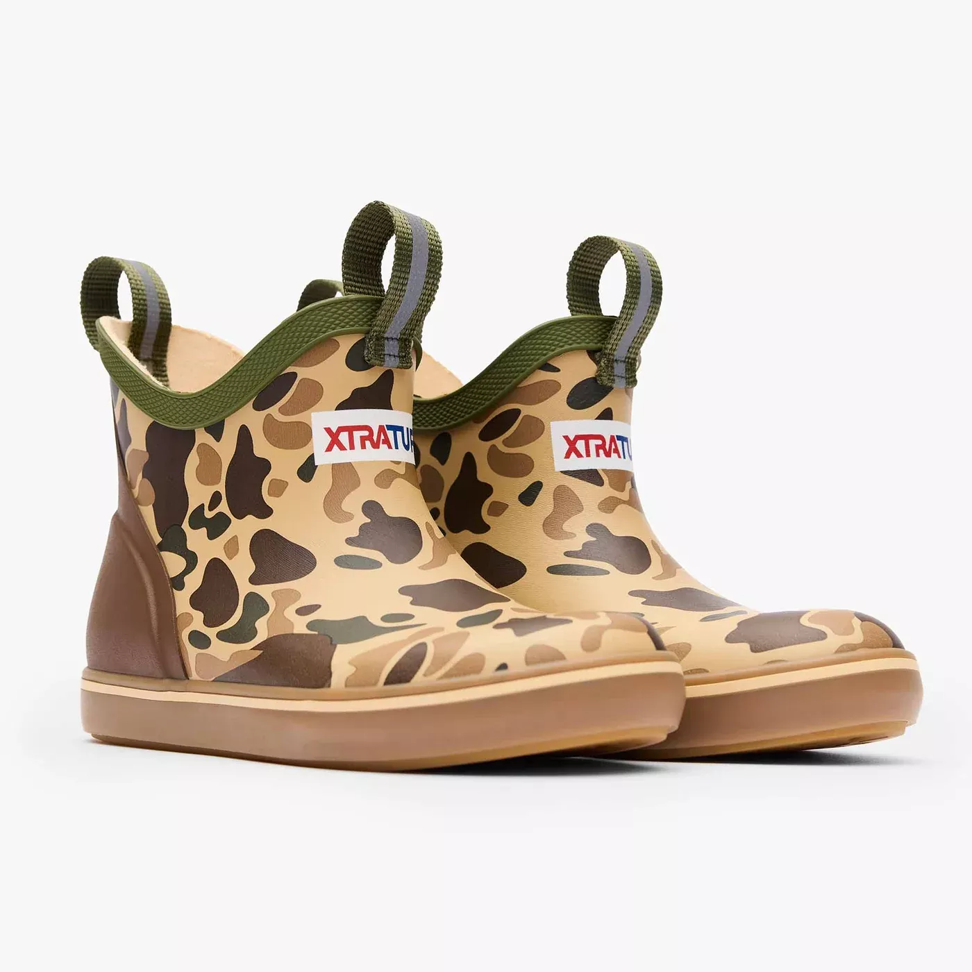 XTRATUF Kids’ Ankle Deck Boot Sport, Duck Camo – 100% Waterproof