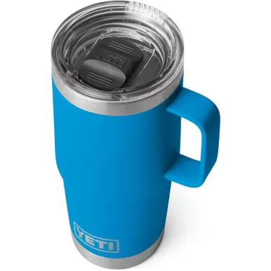 Yeti Rambler 20oz Travel Mug Big Wave Blue