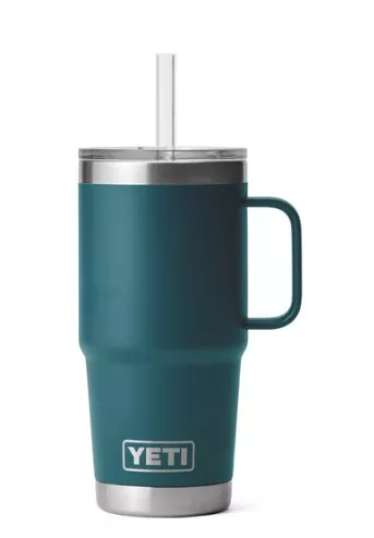 Yeti Rambler 25 Oz. Mug W/ Straw Lid – Agave Teal #21071502568