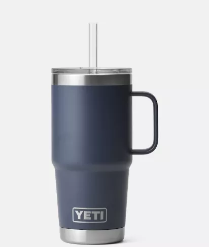 Yeti Rambler 25 Oz. Mug W/ Straw Lid – Navy #21071501802