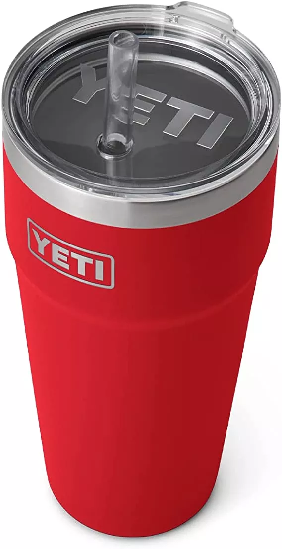 Yeti Rambler 26 Oz. Stackable Cup W/ Lid – Rescue Red #21071501388