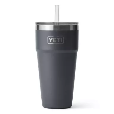 YETI Rambler 26 Oz Straw Cup Charcoal