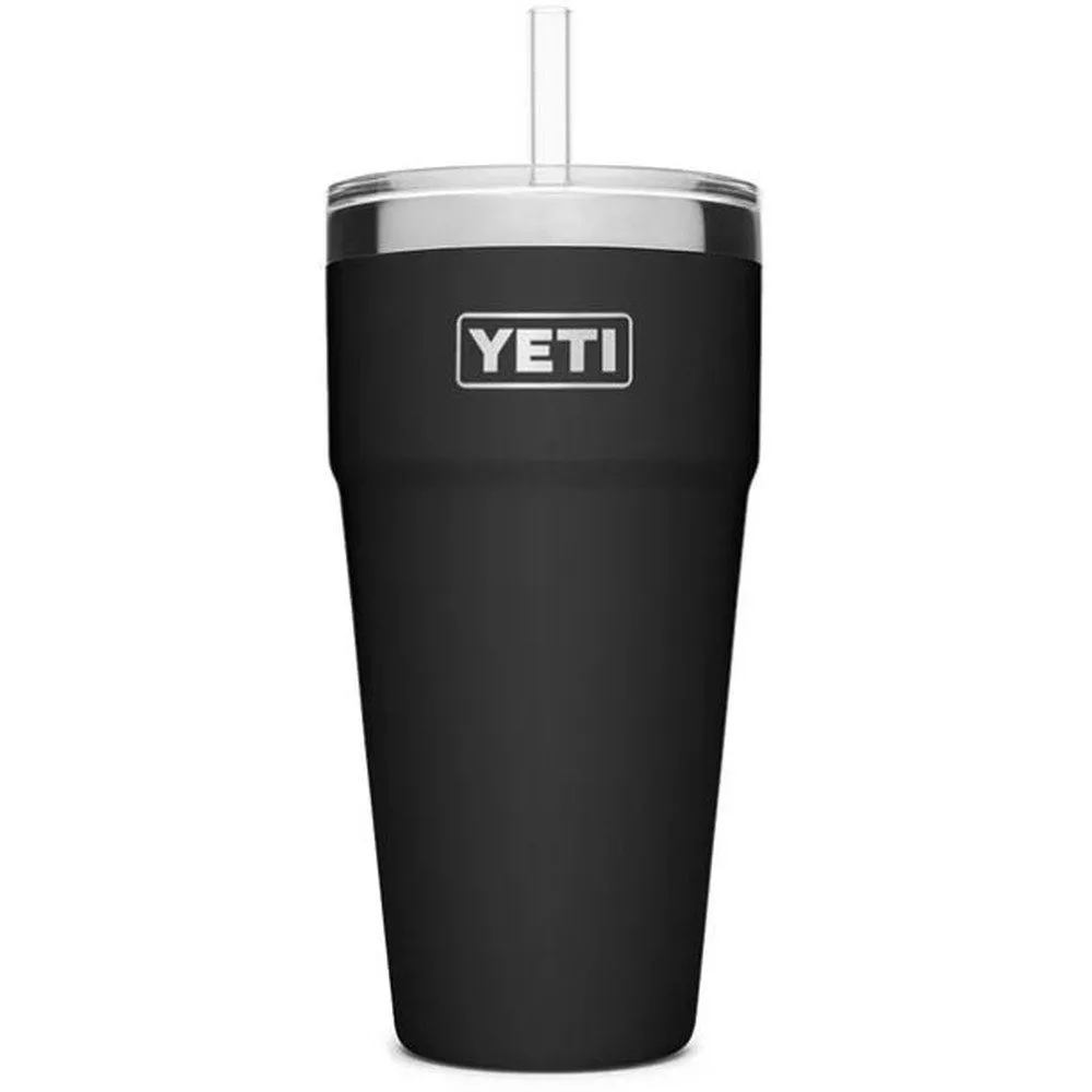 Yeti Rambler 26oz Cup With Straw and Lid Black #21071500644