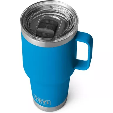 Yeti Rambler 30oz Travel Mug Big Wave Blue