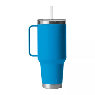 Yeti Rambler 42oz Straw Mug Big Wave Blue