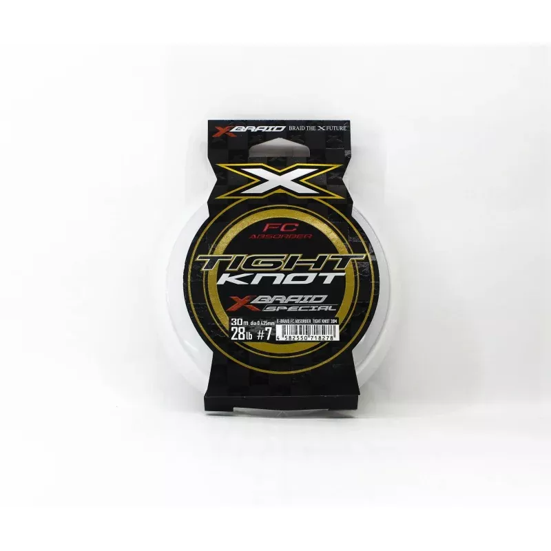 YGK X Braid Absorber Fluorocarbon Shock Leader Tight Knot 30m 28lb (8278)