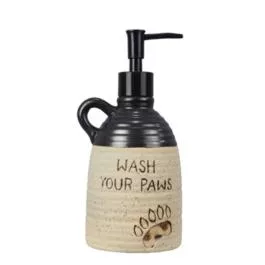 Young’s Ceramic Bear Paw Soap Dispenser